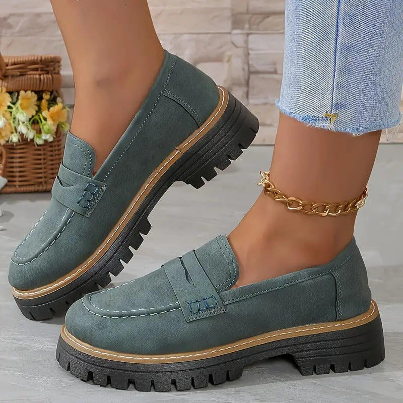 Buy Fashion Flat Shoes Casual Matte British Style Women's Shoes online at DLC Market