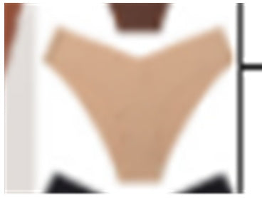 Buy Wavy Lace V-shaped Waist Seamless Ice Silk Girl's Underwear One-piece Large Size Pure Cotton Crotch Women's Briefs online at DLC Market
