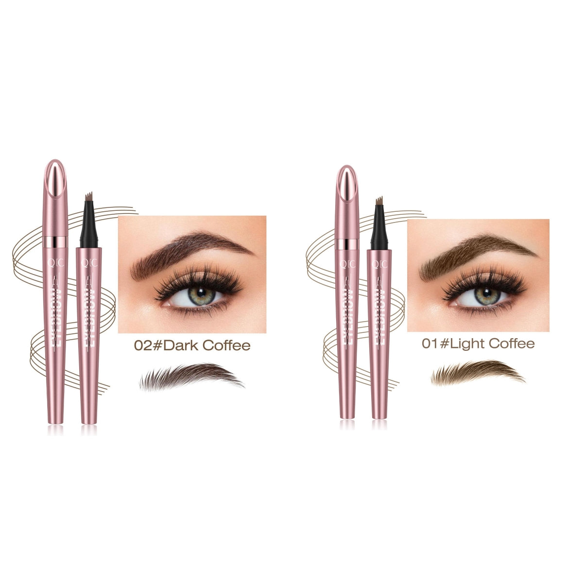 Buy Waterproof And Smooth Not Smudge Four-fork Liquid Eyebrow Pencil online at DLC Market