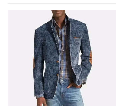 Denim Suit Casual Solid Color Men's Clothing Men's Suit Mens Suits For Men Mens Clothing Outfit Man Costumes Elegant Formal Classic by null