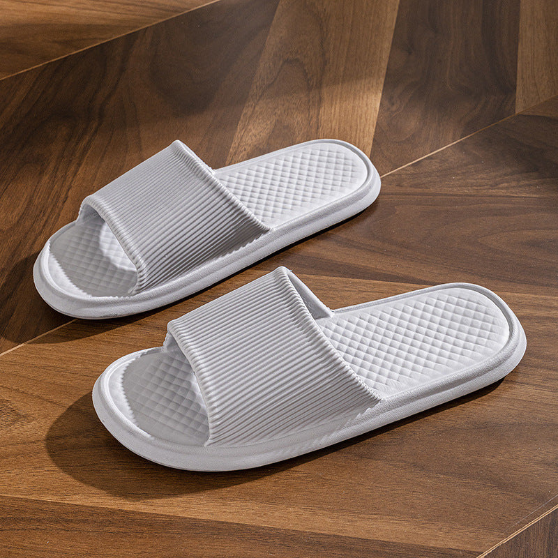 Buy Summer Slipper Indoor House Shoes For Men Women Couples Solid Color Rhombus Striped Non-slip Bathroom Slippers online at DLC Market