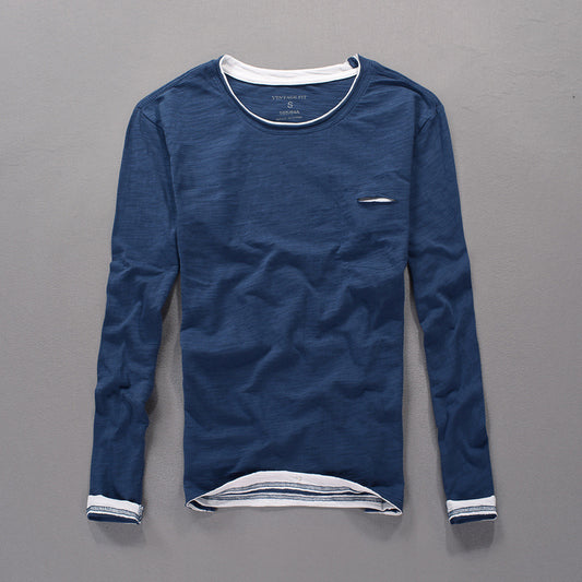 Japanese Style Men's Clothing Long Sleeve Cotton by null