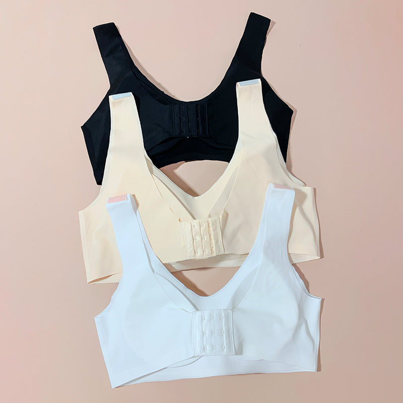 Buy Letter Wide Shoulder Strap Small Chest Gathering Bras Breathable online at DLC Market