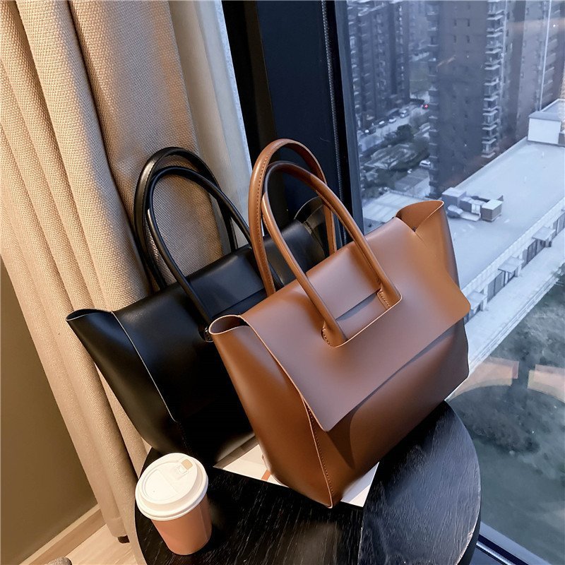 Buy Fashion Women Shoulder Bags Large Capacity Handbags Simple Retro Tote Bags Solid Color Famous Brand High Quality Bags online at DLC Market