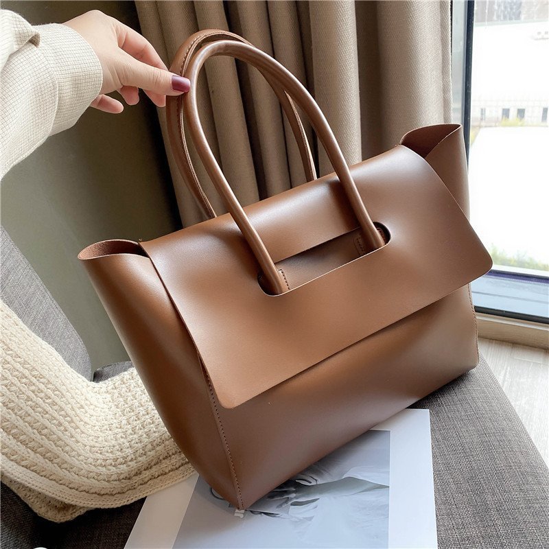 Buy Fashion Women Shoulder Bags Large Capacity Handbags Simple Retro Tote Bags Solid Color Famous Brand High Quality Bags online at DLC Market