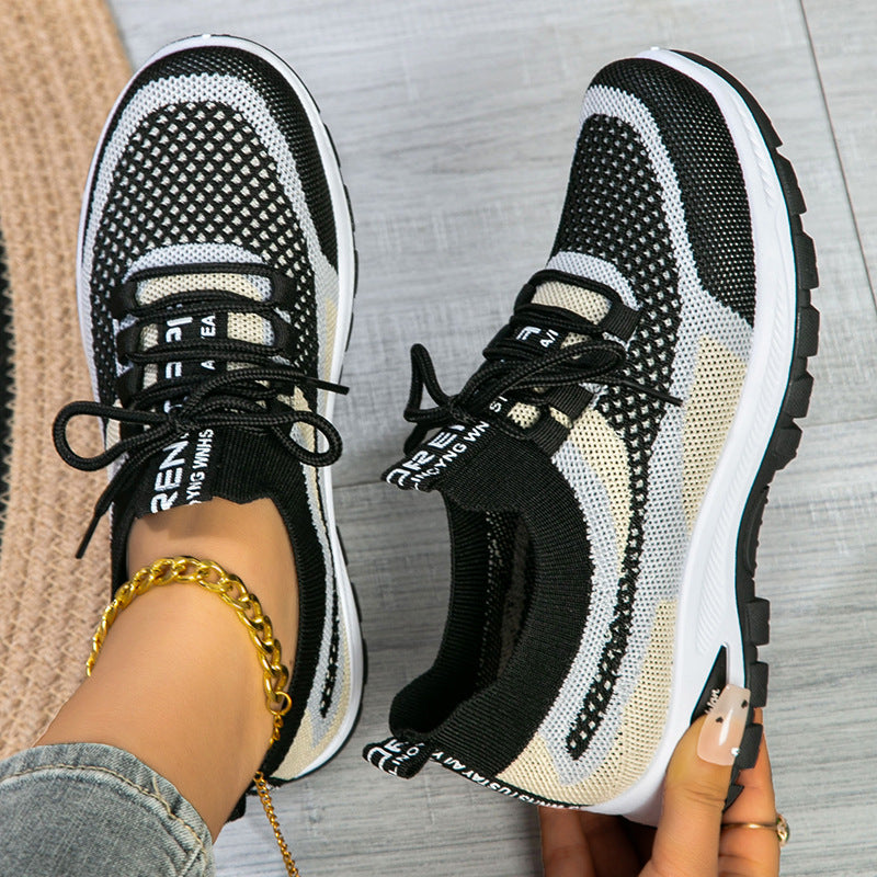 Buy Women's Sporty Flyknit Mesh Shoes Low-cut Lightweight Casual And Versatile online at DLC Market