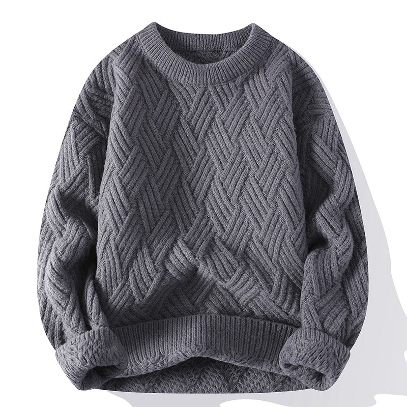 Autumn And Winter Clothing New Men's Thick Sweater by null