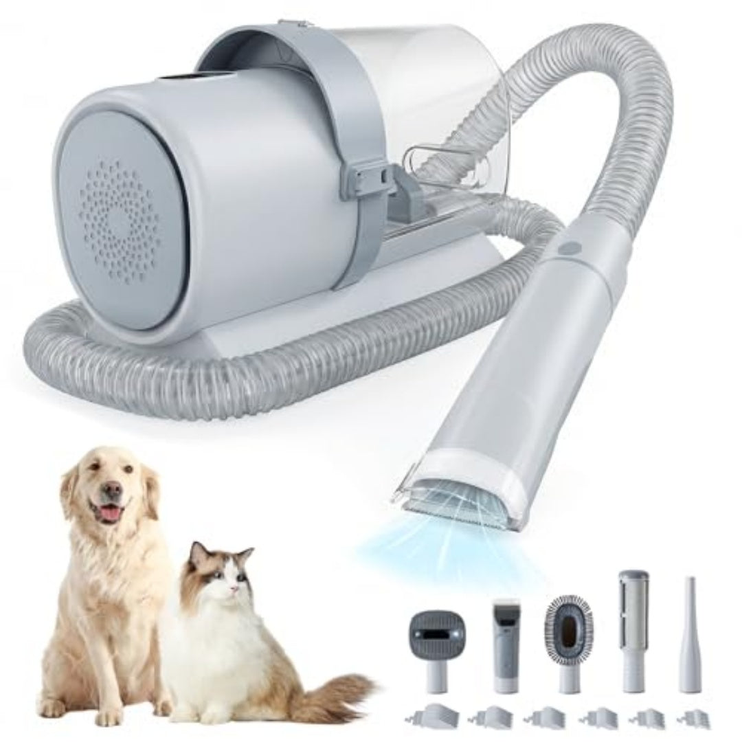 Buy Professional Dog Grooming Clippers With 2.5L Cup, 3 Suction Modes, Cordless Clippers, 5 Groomer Tools, Low Noise Pet Hair Trimmer For online at DLC Market