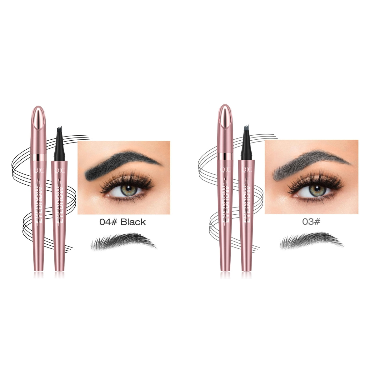 Buy Waterproof And Smooth Not Smudge Four-fork Liquid Eyebrow Pencil online at DLC Market