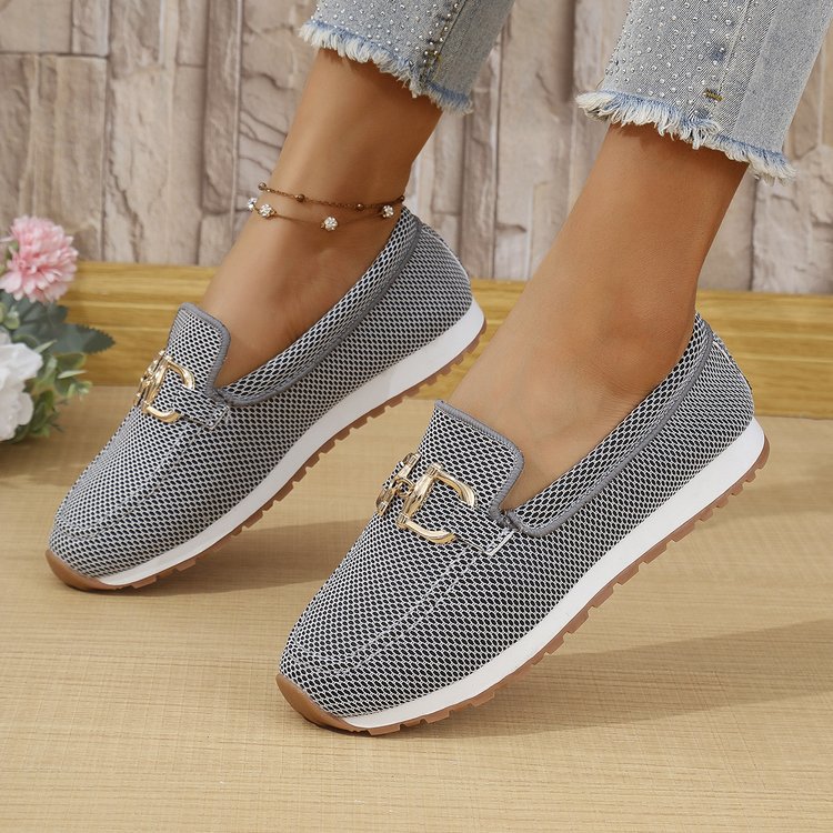 Buy Women's All-match Casual Solid Color Flat Simple Sneaker online at DLC Market
