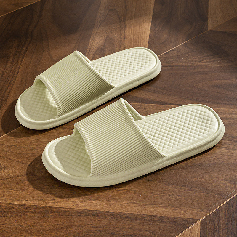 Buy Summer Slipper Indoor House Shoes For Men Women Couples Solid Color Rhombus Striped Non-slip Bathroom Slippers online at DLC Market