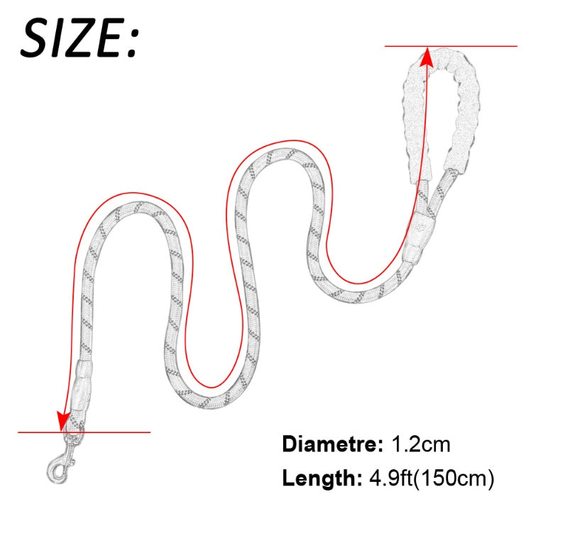 Buy Reflective Dog Leash Nylon Pet Dog Leash Rope For Small Medium Large Dogs Walking Training Pet Suppiles online at DLC Market