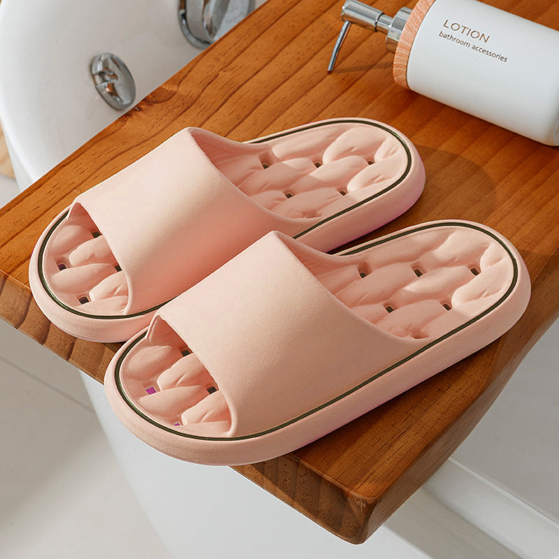 Buy Non-slip Design Bathroom Slippers Home Summer Thick Sole Floor Bedroom House Shoes For Women Men online at DLC Market