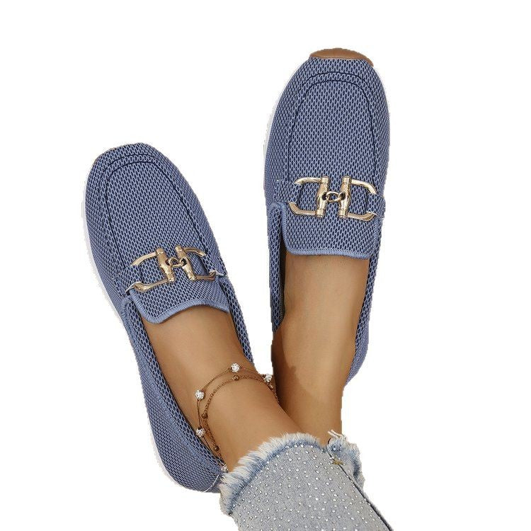 Buy Women's All-match Casual Solid Color Flat Simple Sneaker online at DLC Market