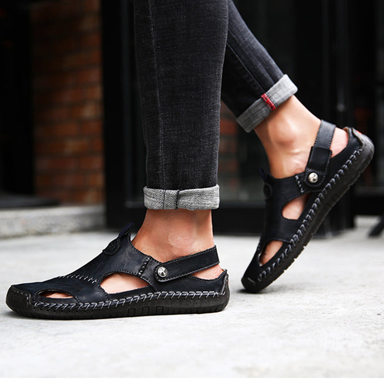 Buy Men's Closed Toe Sandals Summer Adjustable Slides Slippers Fashion Beach Shoes online at DLC Market