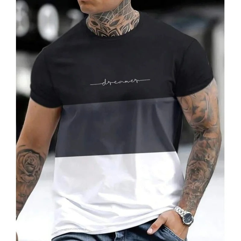 Men's T-shirt 3D Printing Athletic Clothing by null