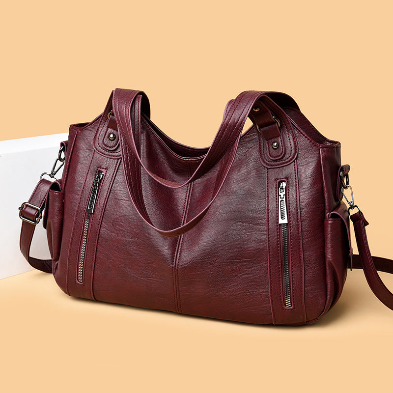 Buy Handbag European And American Retro Solid Color Simple Texture online at DLC Market