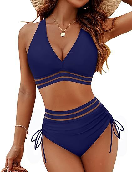 Women's High Waist Bikini Split Suit by null