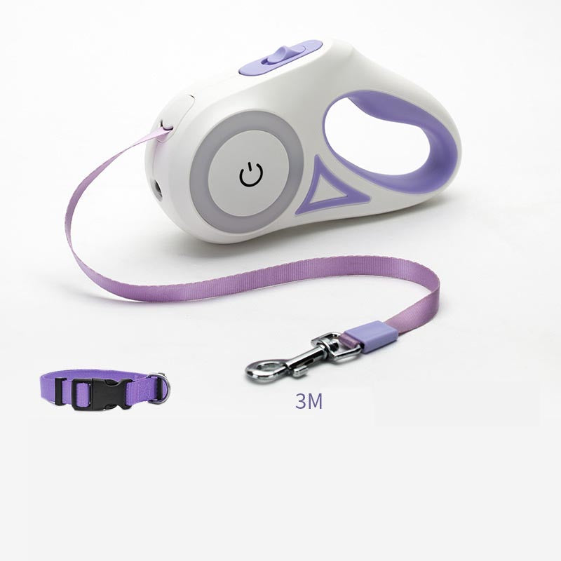 Buy Dog Leash Retractable Leash And Dog Collar Spotlight Automatic Pet Dog Cat Traction Rope For Small Medium Dogs Pet Product online at DLC Market