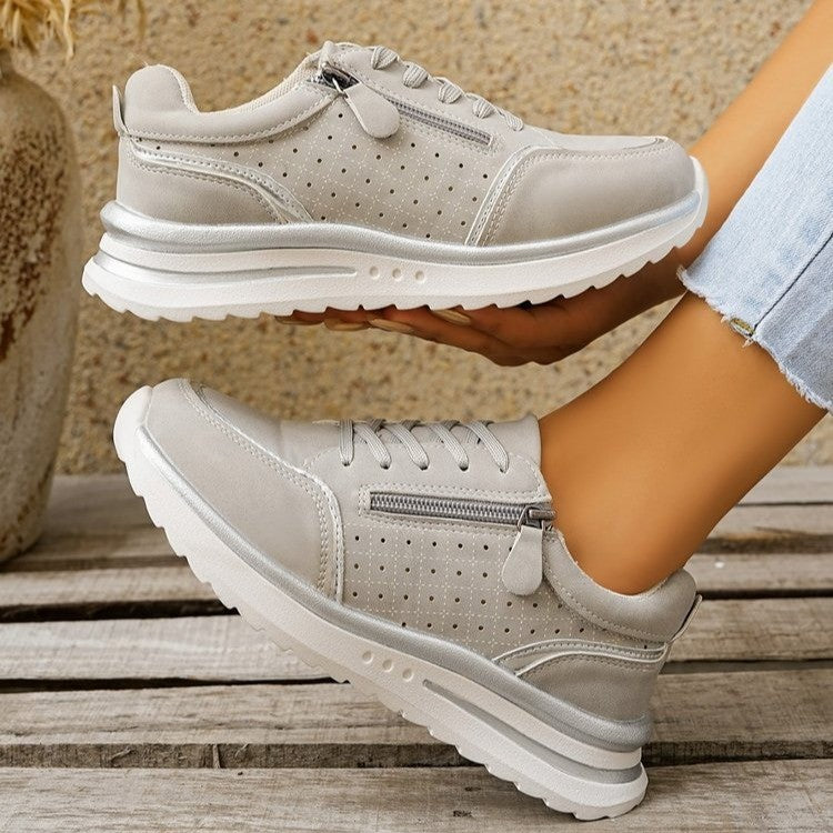 Buy Side-zip Breathable Sneakers With A Chunky Sole For Comfort online at DLC Market