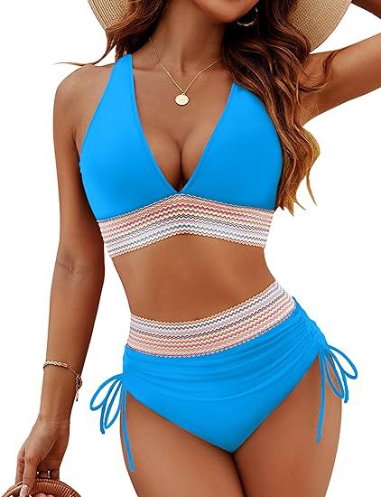 Fashion Women's High Waist Bikini Split Suit by null
