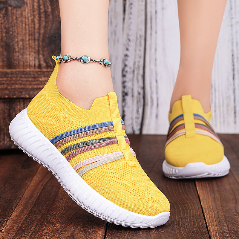 Buy Women's Casual Shoes Breathable Mesh Surface Plus Size Soft Bottom Pumps online at DLC Market