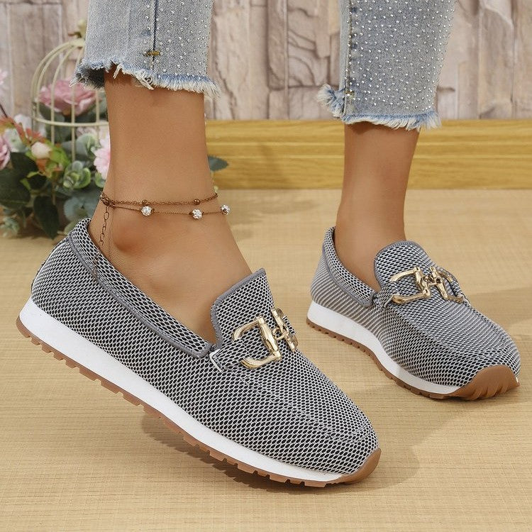 Buy Women's All-match Casual Solid Color Flat Simple Sneaker online at DLC Market