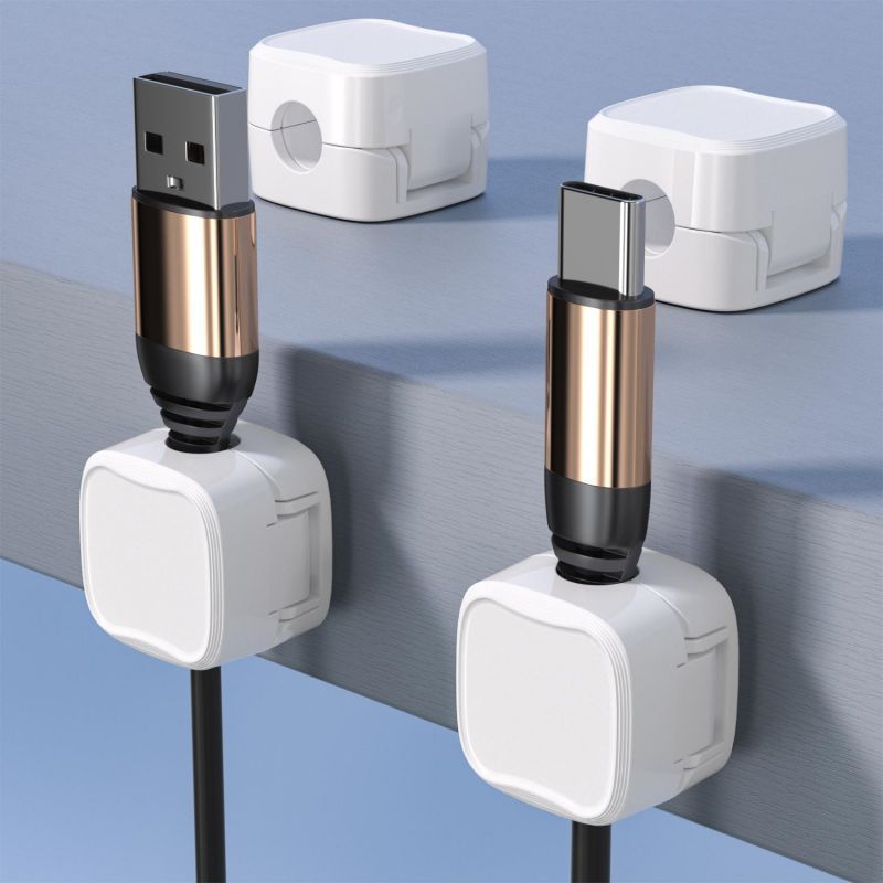 Buy Magnetic Cable Clip Under Desk Cable Management Adjustable Cord Holder Wire Organizer And Cable Management Wire Keeper online at DLC Market