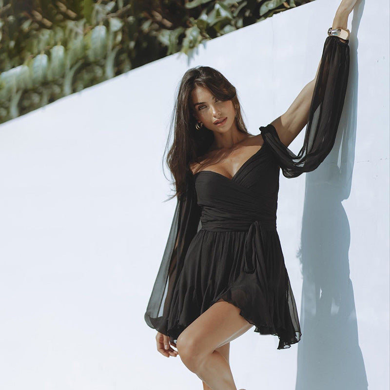 Buy Women's Solid Color Slim Fit Short Dress online at DLC Market