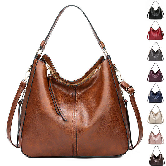Buy Hobos Zipper Bucket Bags With Adjustable Shoulder-strap Handbags Temperament High Capacity Messenger Shoulder Bag For Women online at DLC Market
