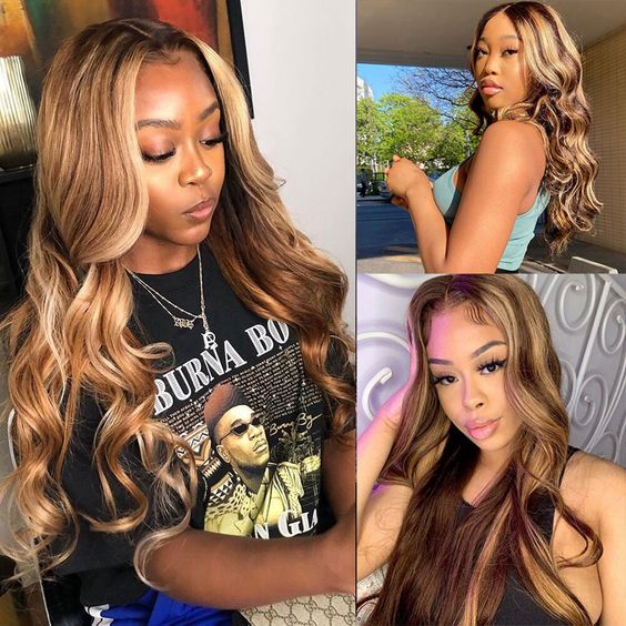 4x4 Lace Closure Wig Human Hair P427 Body Wave Density by null