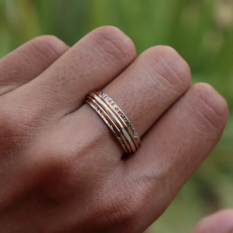 Buy Retro Two-Tone Fashion Women's Ring online at DLC Market
