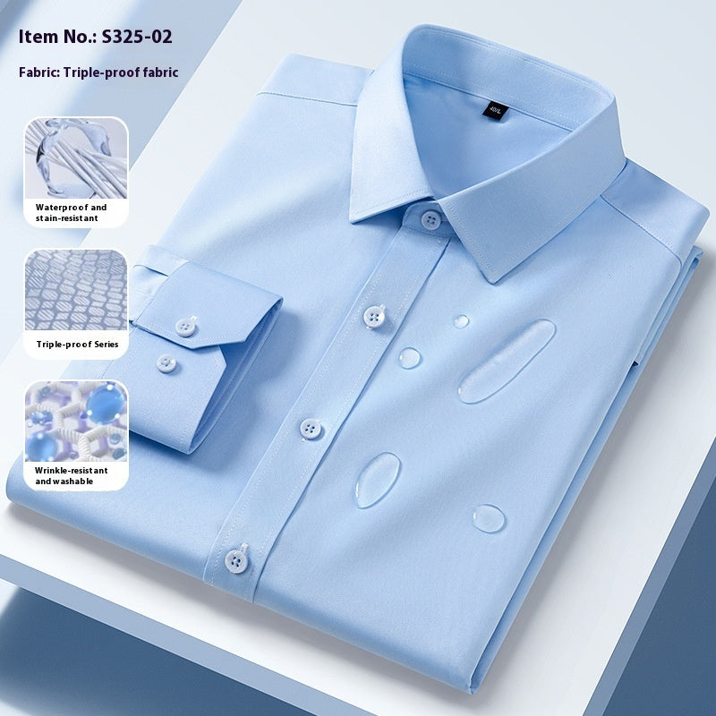 Three-proof Long-sleeved Shirt Men's Clothing by null
