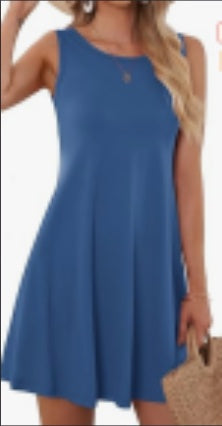 Buy Women's Casual Swing Simple T-Shirt Loose Dress online at DLC Market