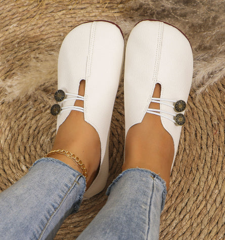 Buy Ins Square Toe Slip-on Sandals Summer Fashion Soft Flat Shoes For Women online at DLC Market