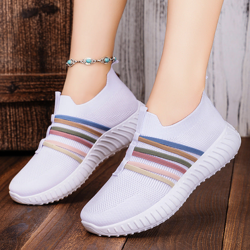 Buy Women's Casual Shoes Breathable Mesh Surface Plus Size Soft Bottom Pumps online at DLC Market