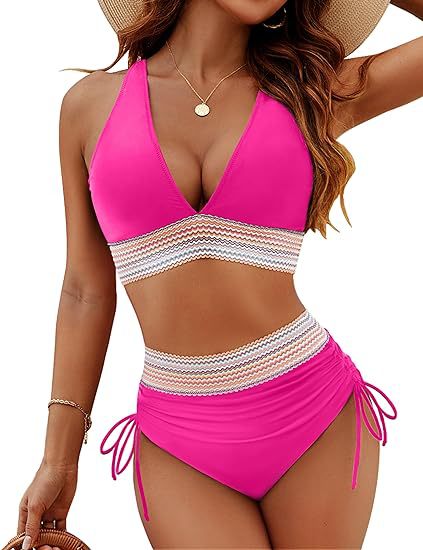 Fashion Women's High Waist Bikini Split Suit by null