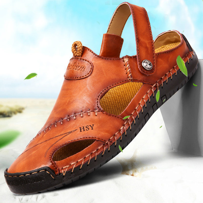 Buy Men's Closed Toe Sandals Summer Adjustable Slides Slippers Fashion Beach Shoes online at DLC Market