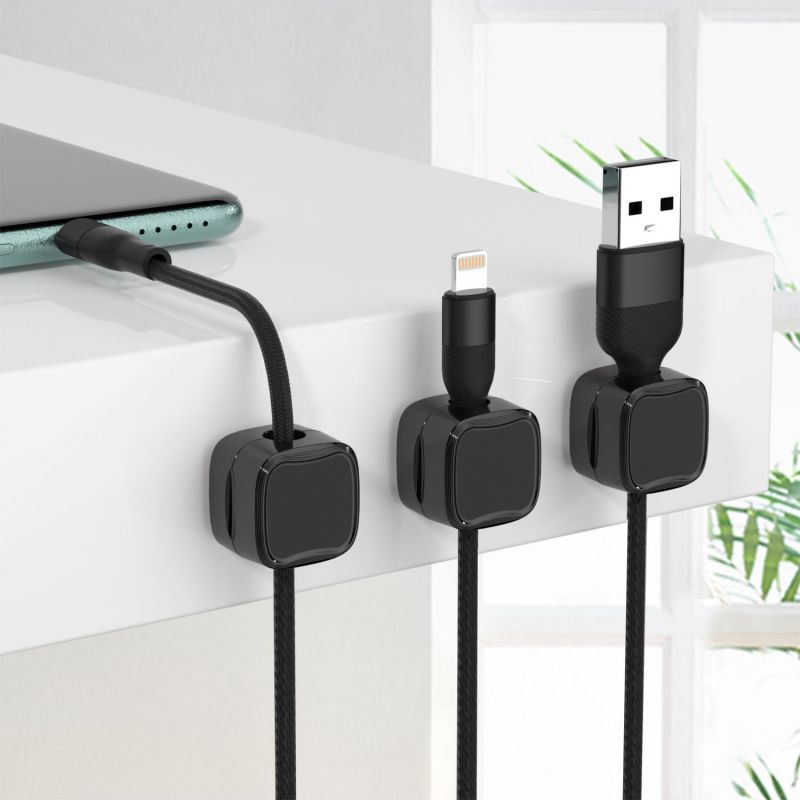 Buy Magnetic Cable Clip Under Desk Cable Management Adjustable Cord Holder Wire Organizer And Cable Management Wire Keeper online at DLC Market