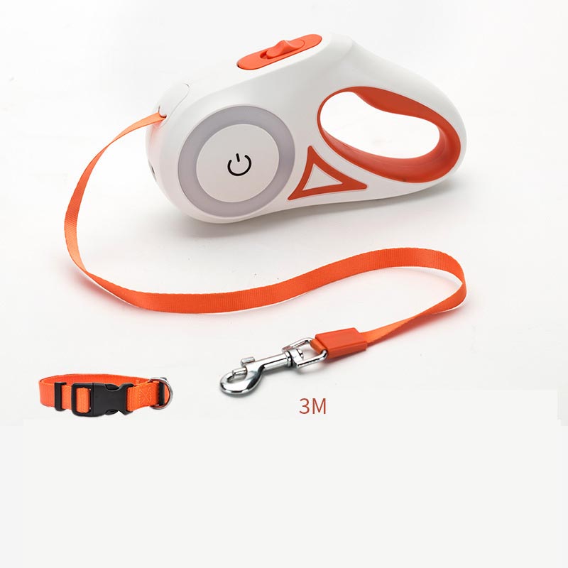 Buy Dog Leash Retractable Leash And Dog Collar Spotlight Automatic Pet Dog Cat Traction Rope For Small Medium Dogs Pet Product online at DLC Market