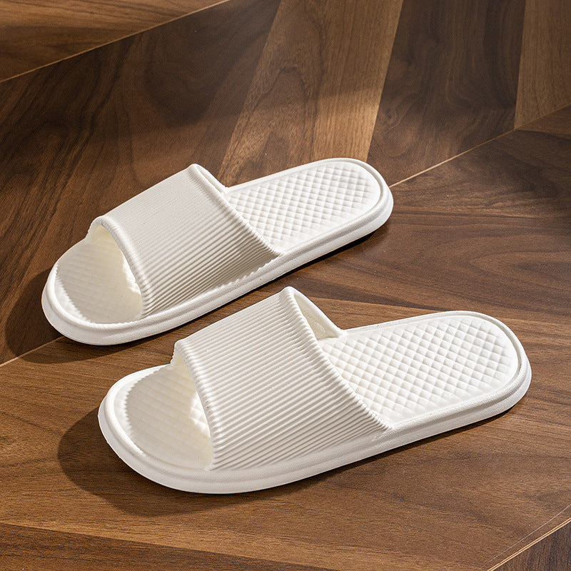 Buy Summer Slipper Indoor House Shoes For Men Women Couples Solid Color Rhombus Striped Non-slip Bathroom Slippers online at DLC Market