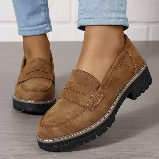 Buy Fashion Flat Shoes Casual Matte British Style Women's Shoes online at DLC Market