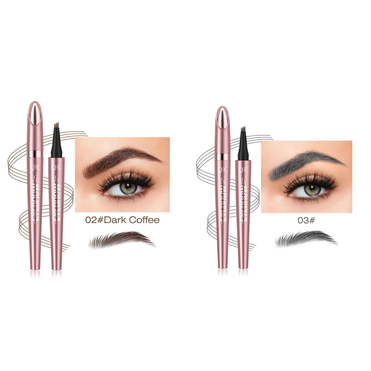 Buy Waterproof And Smooth Not Smudge Four-fork Liquid Eyebrow Pencil online at DLC Market