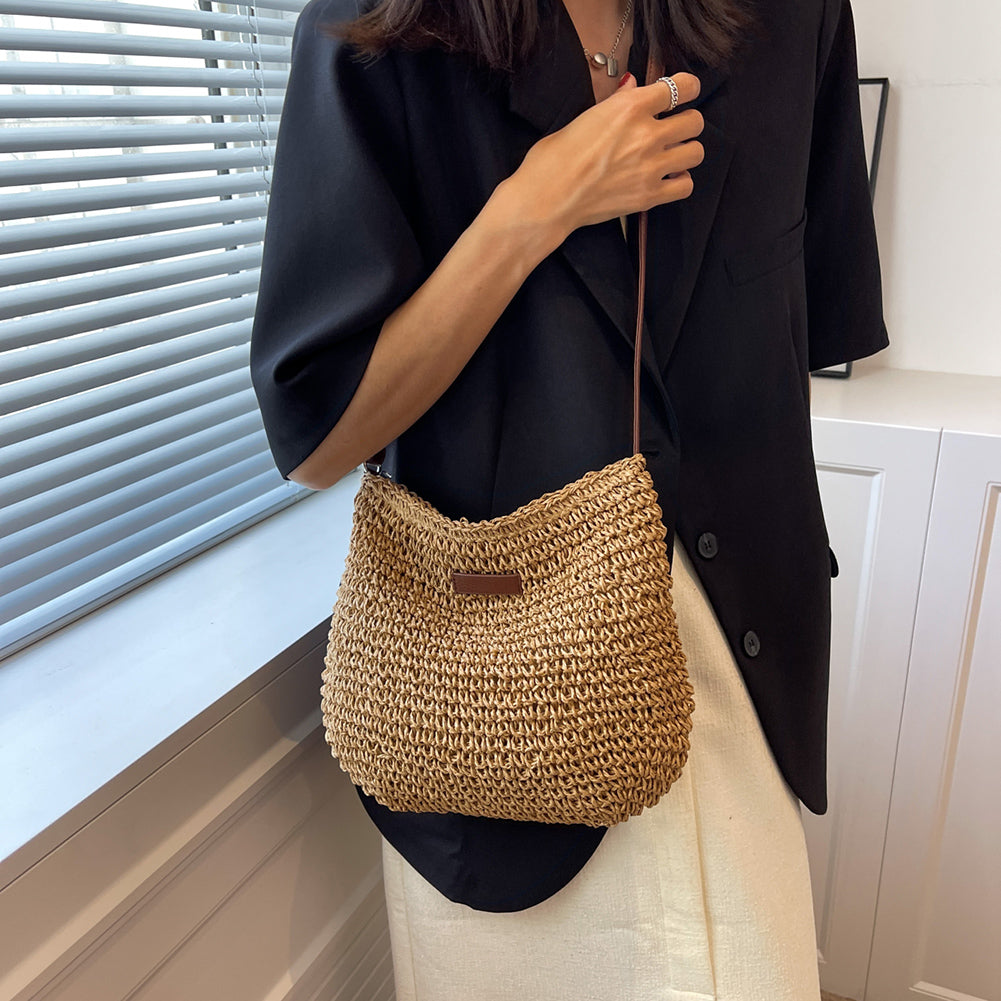 Buy Niche Design Vacation Straw Tote Bag online at DLC Market