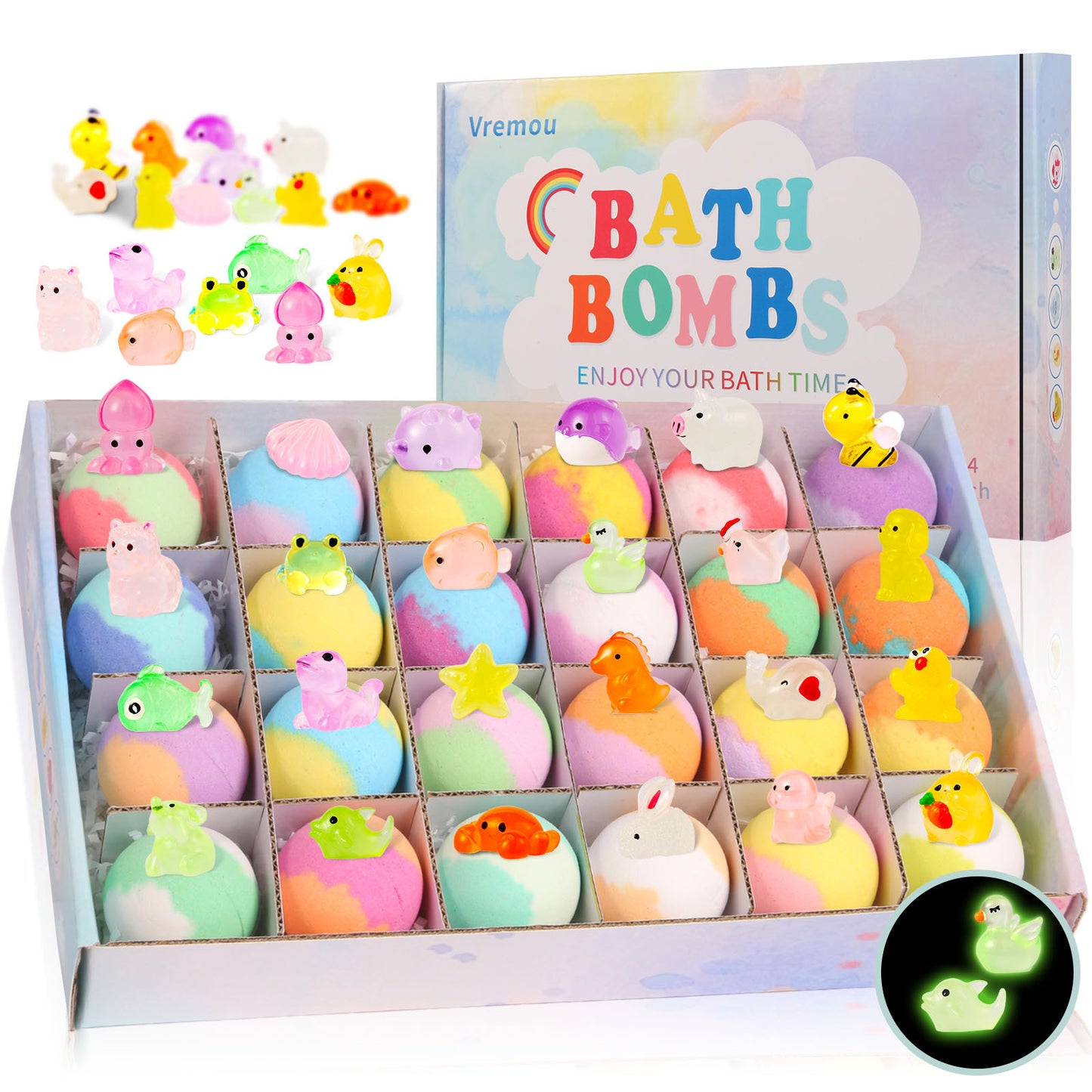 Buy Glow-in-the-Dark Doll-Shaped Bath Bombs - Kids Bath Time Fun Set with Fizzing Bubble Foam online at DLC Market