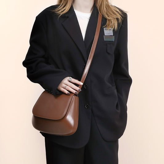 Buy Crossbody Bag Vegan Leather Women Retro Small Saddle Satchel Shoulder Bag With Long Adjustable Strap online at DLC Market