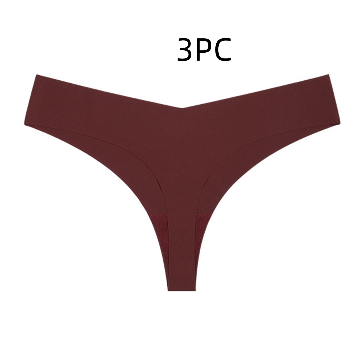 Buy Low Waist Ice Silk Nude Feel Seamless Purified Cotton Crotch T-back online at DLC Market