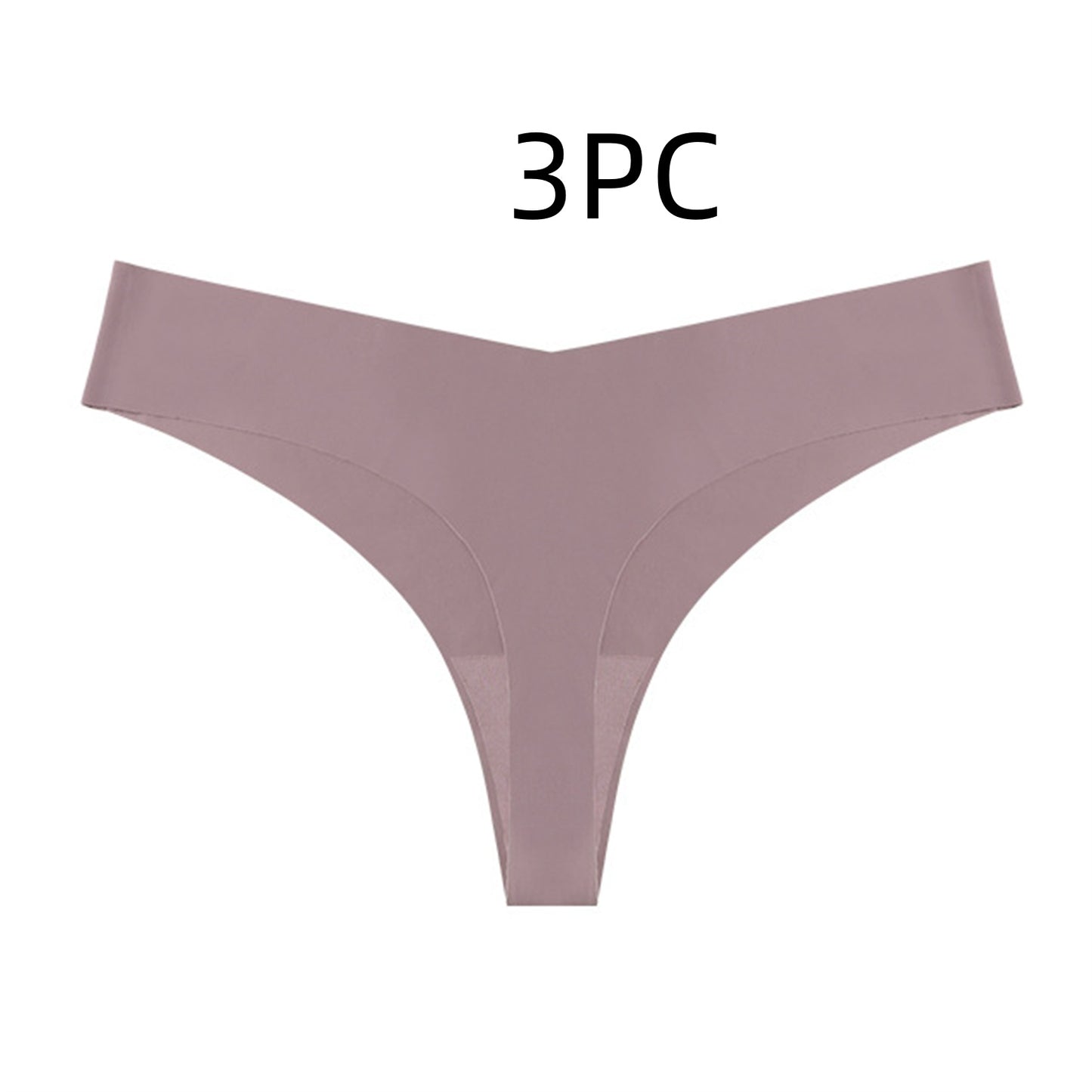 Buy Low Waist Ice Silk Nude Feel Seamless Purified Cotton Crotch T-back online at DLC Market