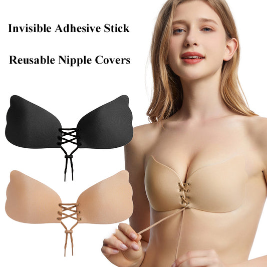Buy Large Size Strapless Bra Adhesive Sticky Push Up Bras For Women Rabbit Brassiere Lingerie Invisible Women Hot online at DLC Market