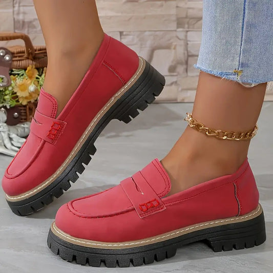 Buy Fashion Flat Shoes Casual Matte British Style Women's Shoes online at DLC Market